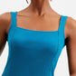 French Connection - Rassia Ribbed Square Neck Dress