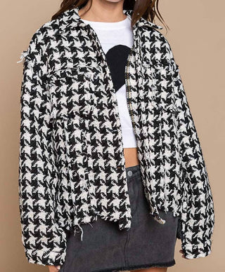 Pol - Jaqueta de tweed pied-de-poule