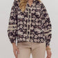 Entro - Devny Flower V-neck Button Down Blouse