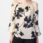 Joseph Ribkoff - Beige Floral Off The Shoulder Blouse