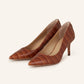 Ralph Lauren - Women's Lanette Croc Print Pumps Sandal