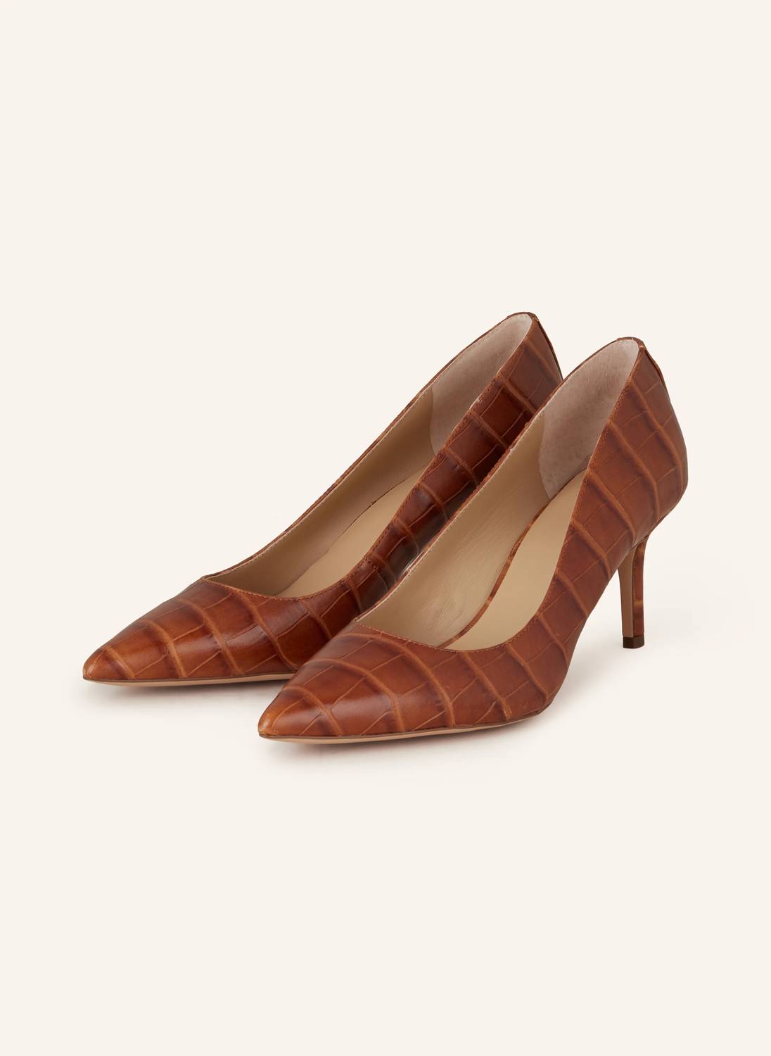 Ralph Lauren - Women's Lanette Croc Print Pumps Sandal