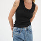 Lna - Deep U Ribbed Tank Top