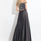 Rachel Allan - Beaded Charmeuse Two-piece Gown