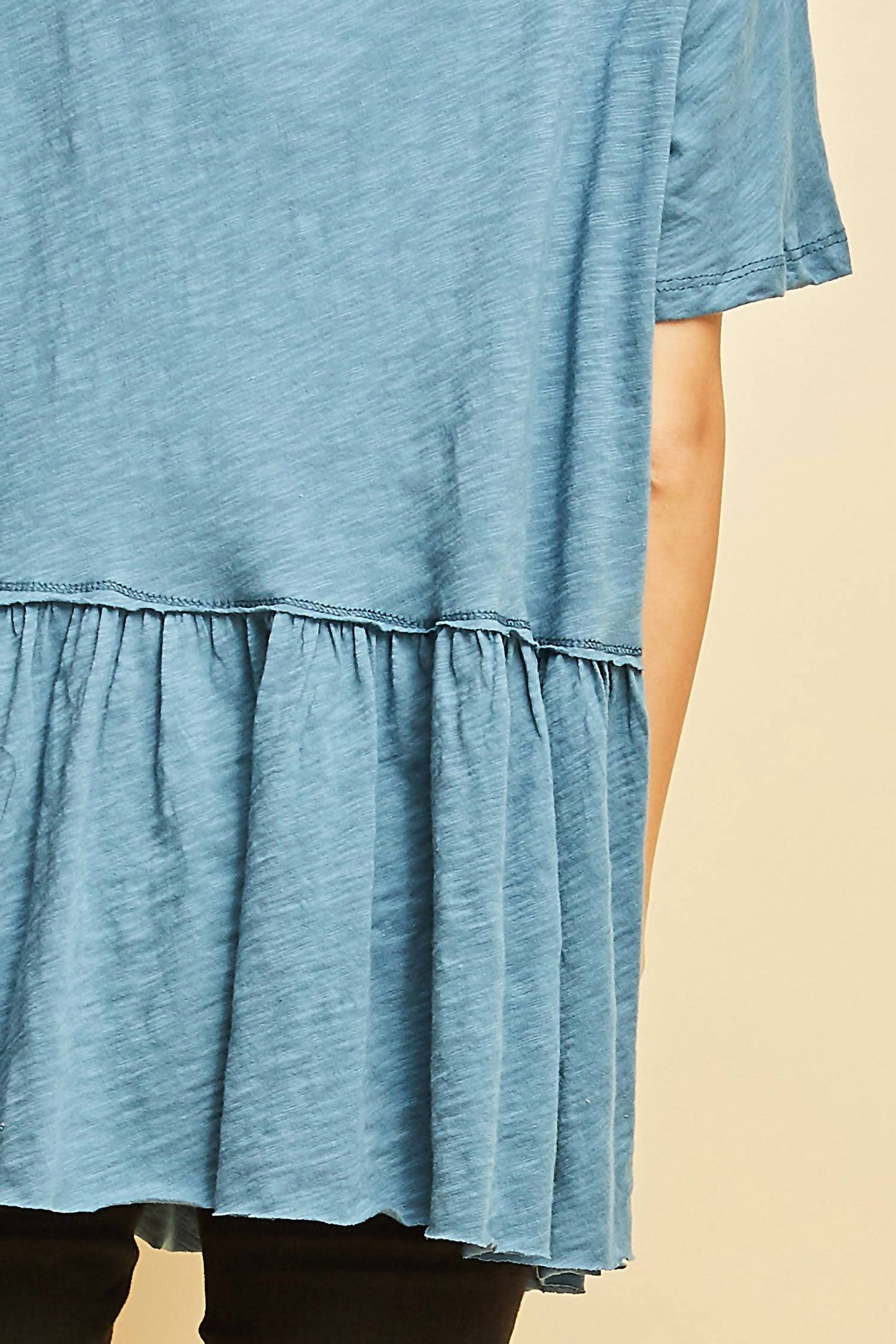 Entro - Love Graphic Peplum Top