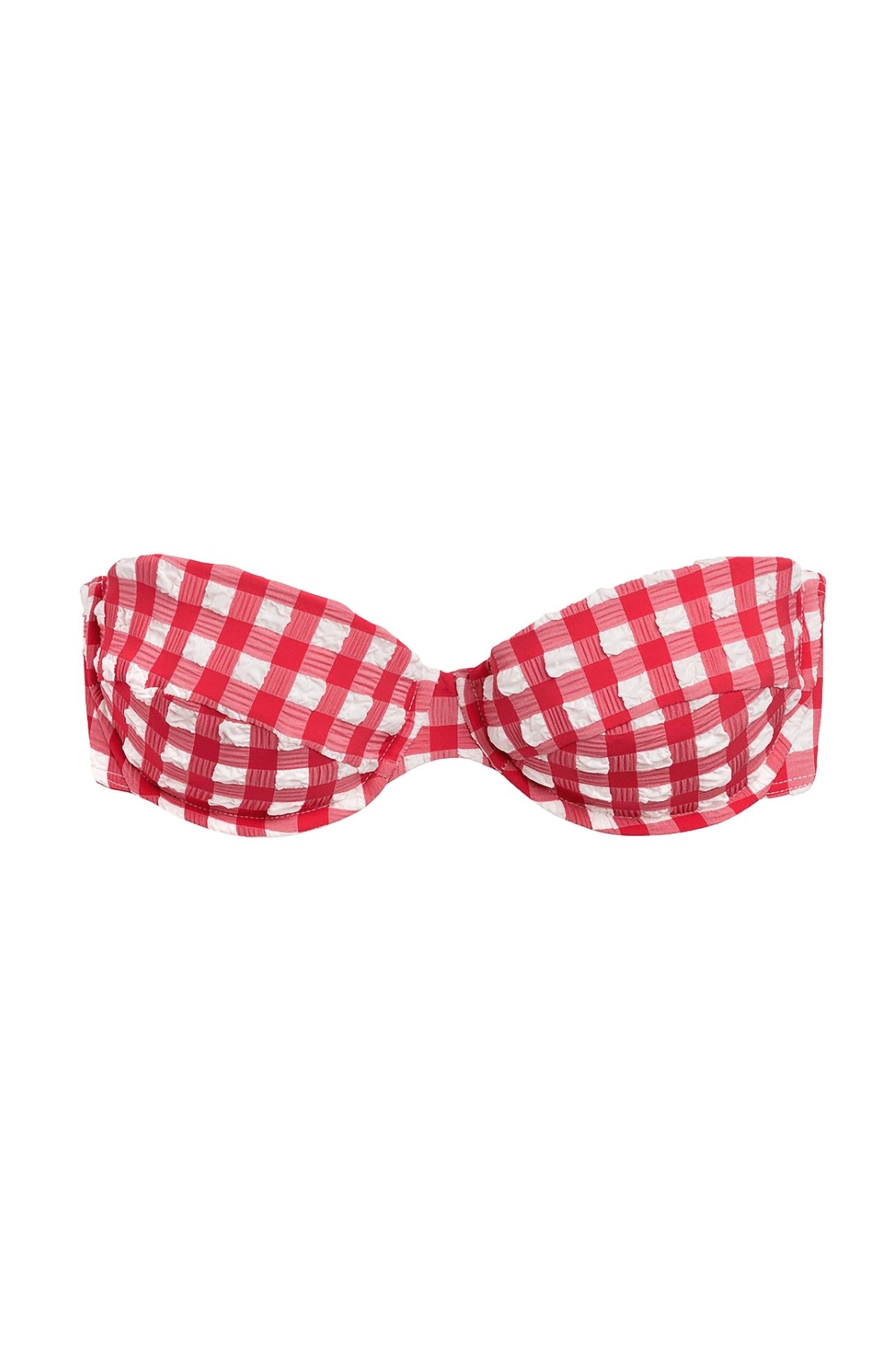 Montce - Gingham Bustier Bikini Top