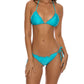 Luli Fama - Wavy Ruched Back Brazilian Tie Bikini Bottom