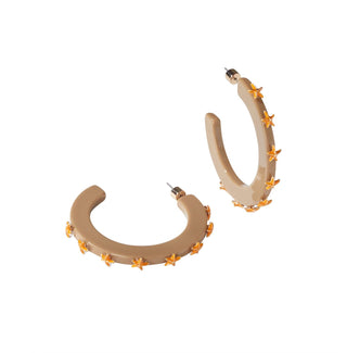 Smith & Co - Women's Starfish Jewel Hoop Earring