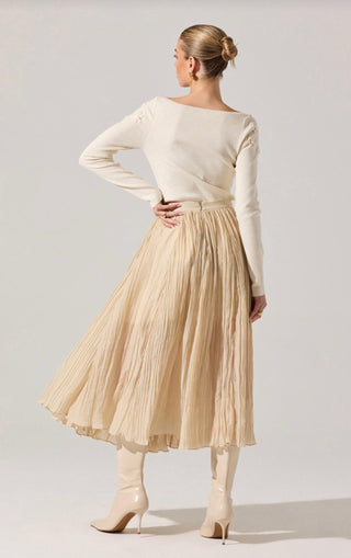 Astr - Bluma Embroidered Boatneck Sweater