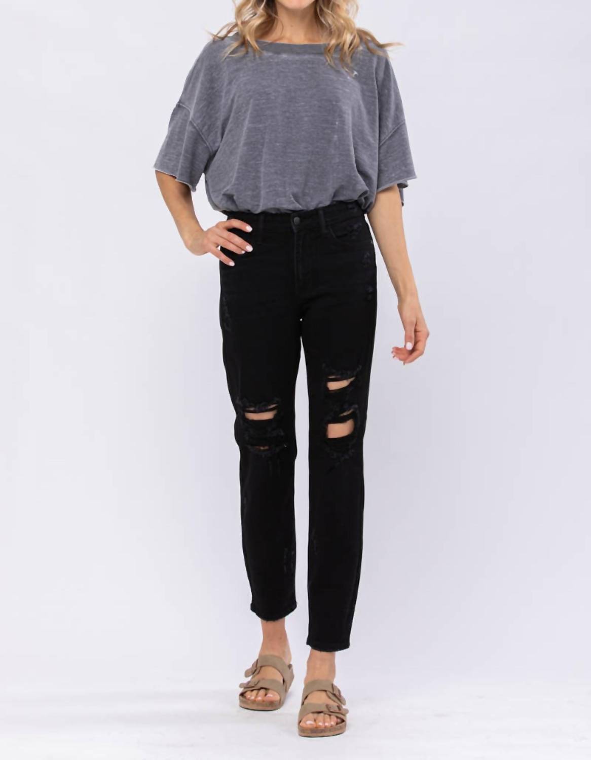 Judy Blue - High Waist Boyfriend Jeans