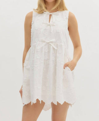 Entro - Hanna Scalloped Hem Mini Dress