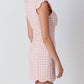 Baby Pink - Scallop Cap Sleeve Mini Dress