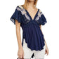 Free People - Fiesta Nueva Embroidered Open-Back Top