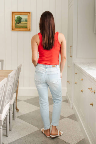 Judy Blue - Calça Jeans Boyfriend Super Leve Destroyed