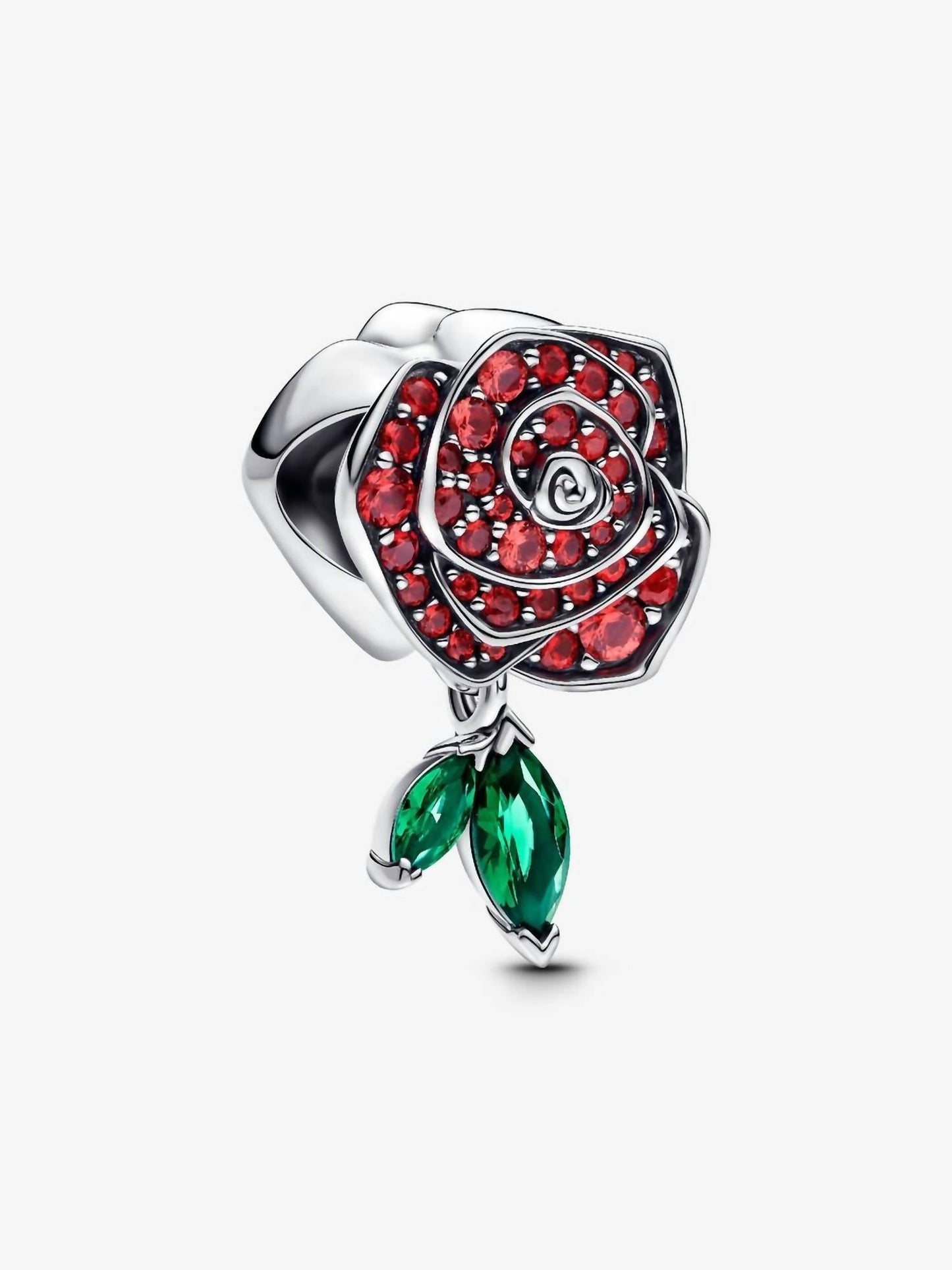 Pandora - Sparkling Rose in Bloom Charm Sterling silver charm only