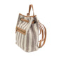 Joy Susan - Women's Awning Stripe Canvas Backpack