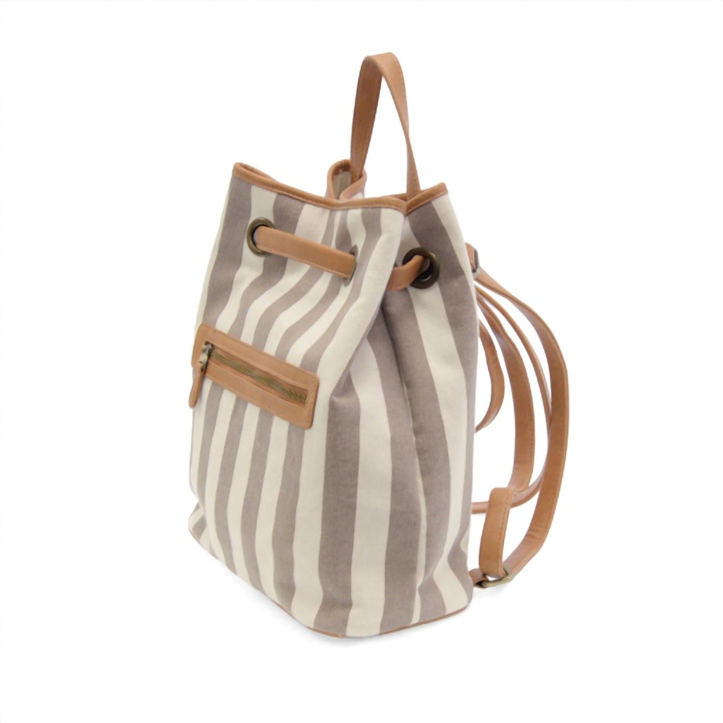 Joy Susan - Women's Awning Stripe Canvas Backpack