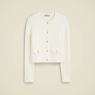 J.Crew - Suéter feminino Odette em tricô trançado