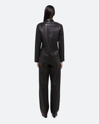 Helmut Lang - Pleated Leather Classic Shirt