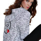 French Kyss - Kiss Emoji Hooded Cardigan