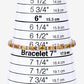 12.33 Carat Genuine Orange Sapphire and White Diamond 14K White Gold Bracelet