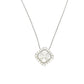 Aamiaa - 1.00 Carat Natural Diamond Cushion Halo Cluster Pendant