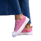 Very G - Women's Slip-on Sneakers With Sparkle Laces