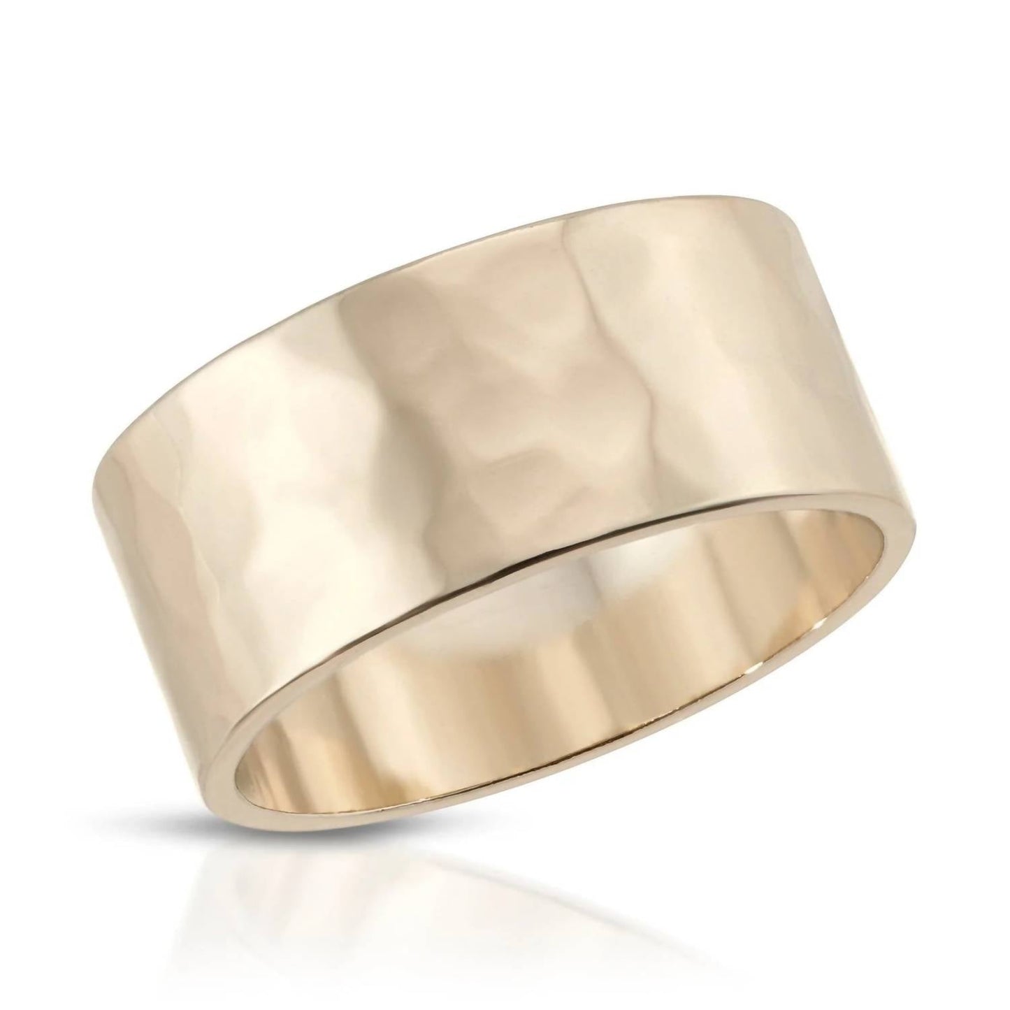 Eklexic - Women's 9.5mm Hammered Ring