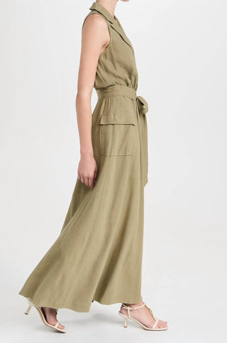 Teoria - Vestido Maxi Militar Mayer