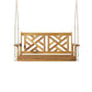 Alejandro Acacia Wood Porch Swing with Slat Panel Seating