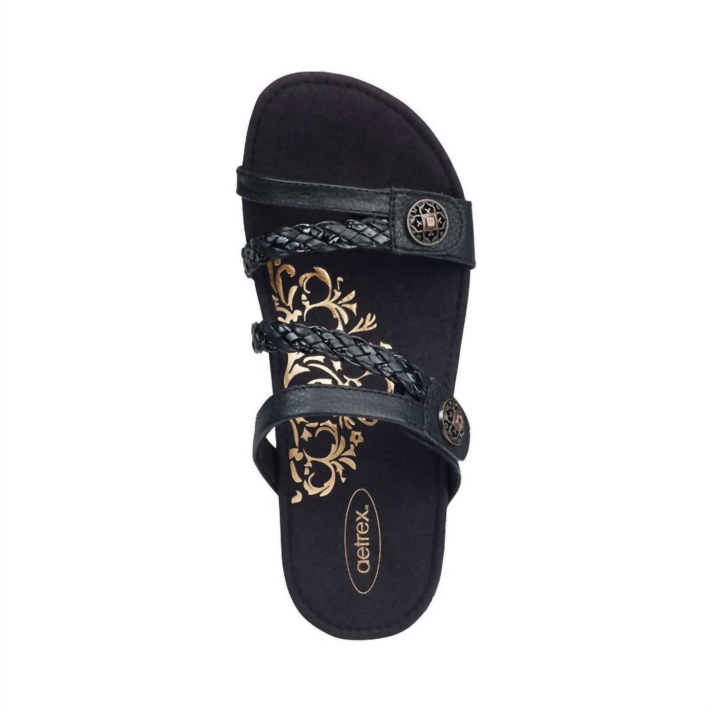 Aetrex - Women's Janey Braided Slide Sandals