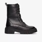 Clarks - Women's Page Lace Leather Lug Sole Side Zip Boots