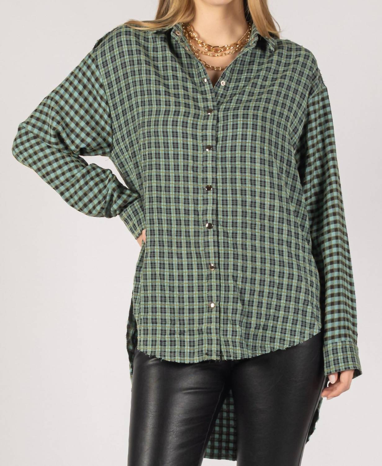 Before You Collection - Plaid Button Up Shirt