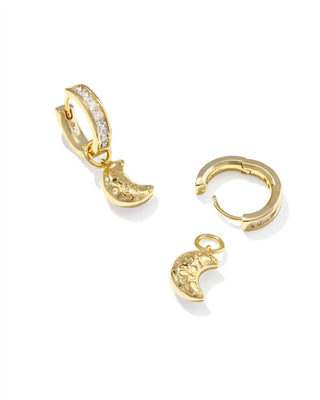 Kendra Scott - Women's Moon Huggie Earrings