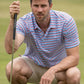 Coastal Cotton - Shot Sleeve Performance Stripe Polo