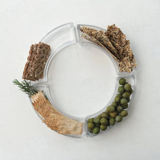 Creative Co-Op - Glass Appetizer Dishes/Tealight Holders, Set/4