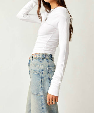 Free People - Blusa de manga comprida Gigi