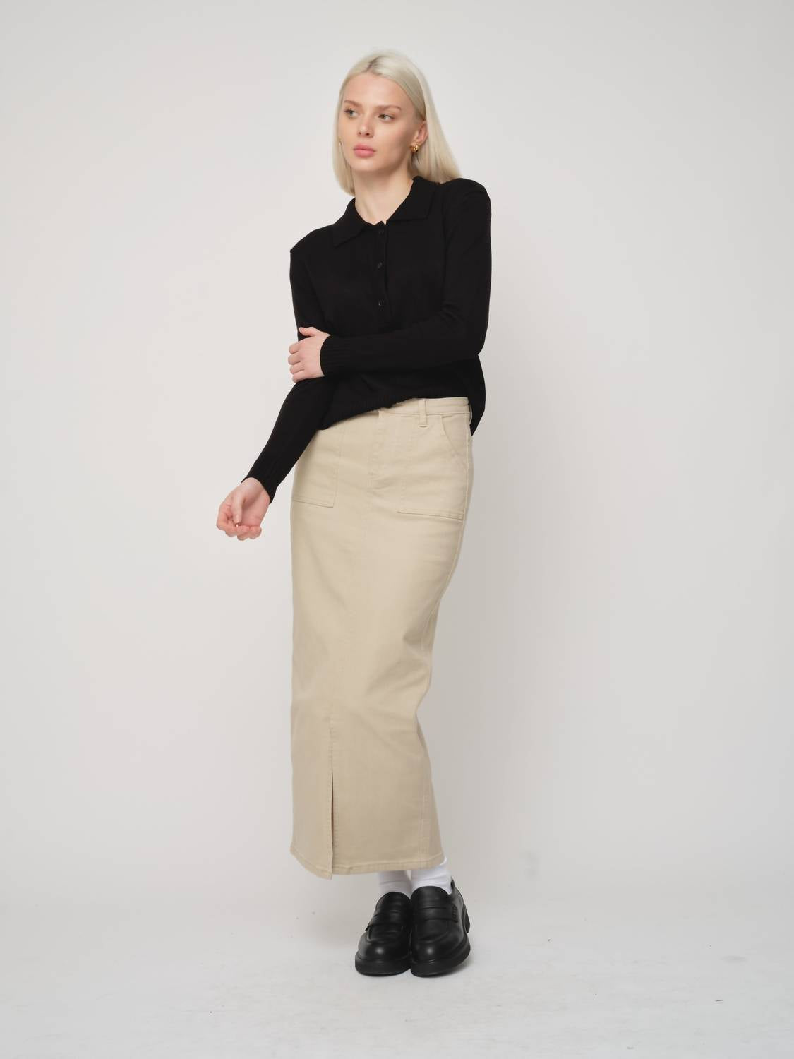 Recollection Brand - Knit Polo Top