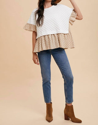 Anniewear - Blusa xadrez Grace
