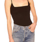 Susana Monaco Square Triangle Stretch Knit Top - Black