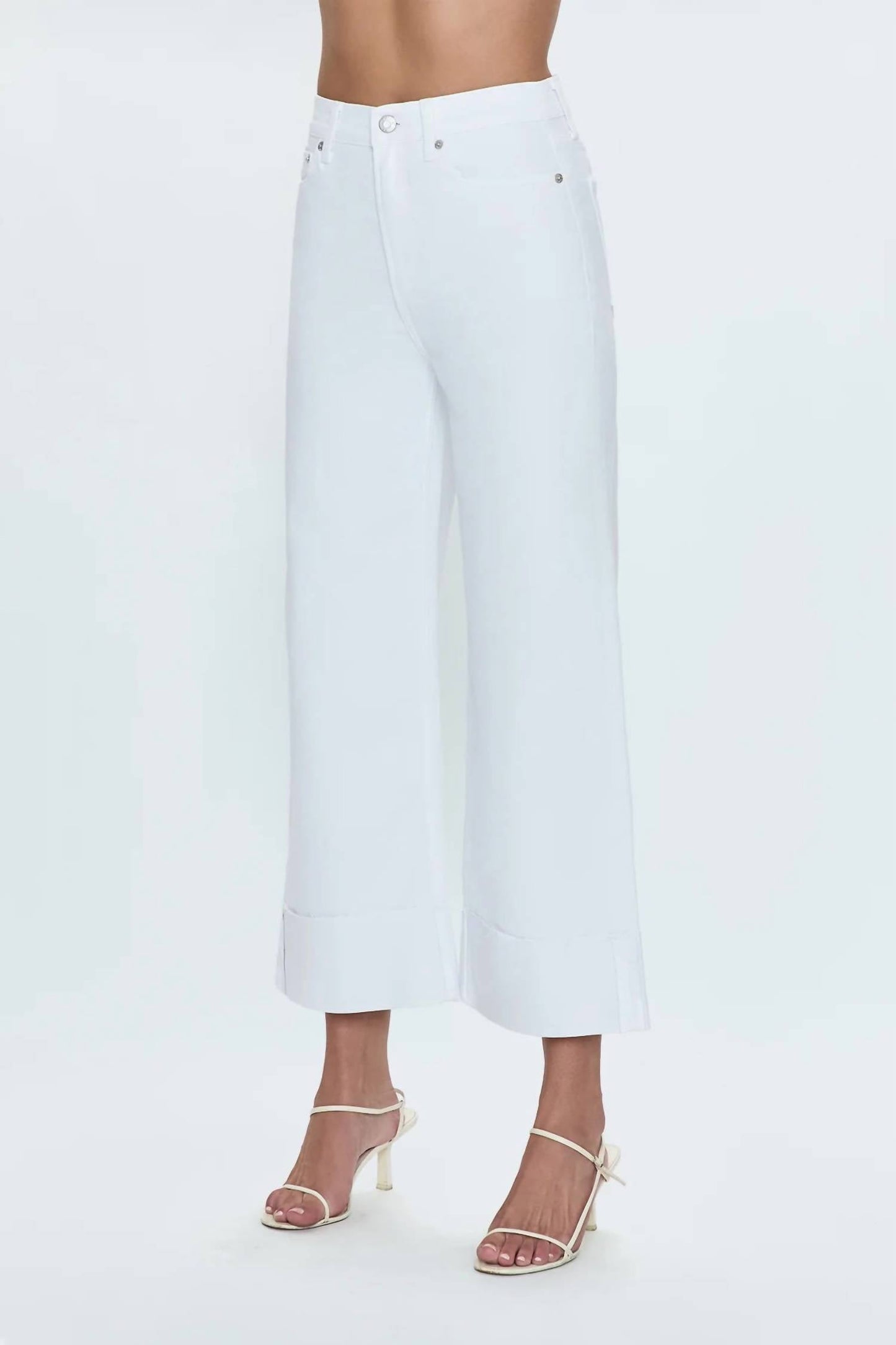 Pistola - Lana Crop Cuffed Wide Leg Jeans