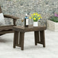Temptation Outdoor Foldable Side Table With Slat Design