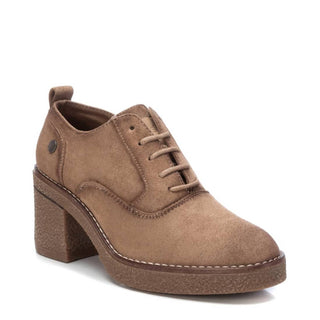 Xti - Oxfords de camurça com salto feminino
