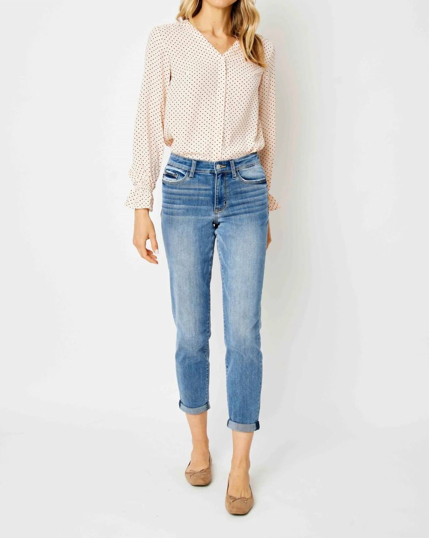 Judy Blue - Keep It Cuff Midrise Jeans
