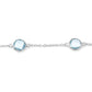 5.00 Carat Genuine Blue Topaz .925 Sterling Silver Bracelet