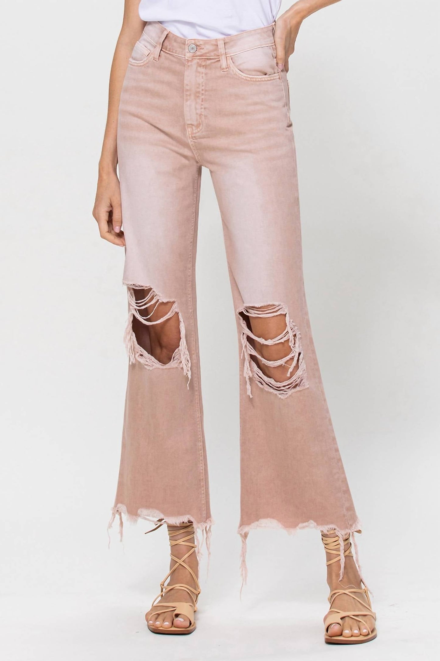 Vervet By Flying Monkey - 90's Vintage Crop Flare Jeans