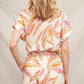 En Creme - Eliza Tropical Print Romper
