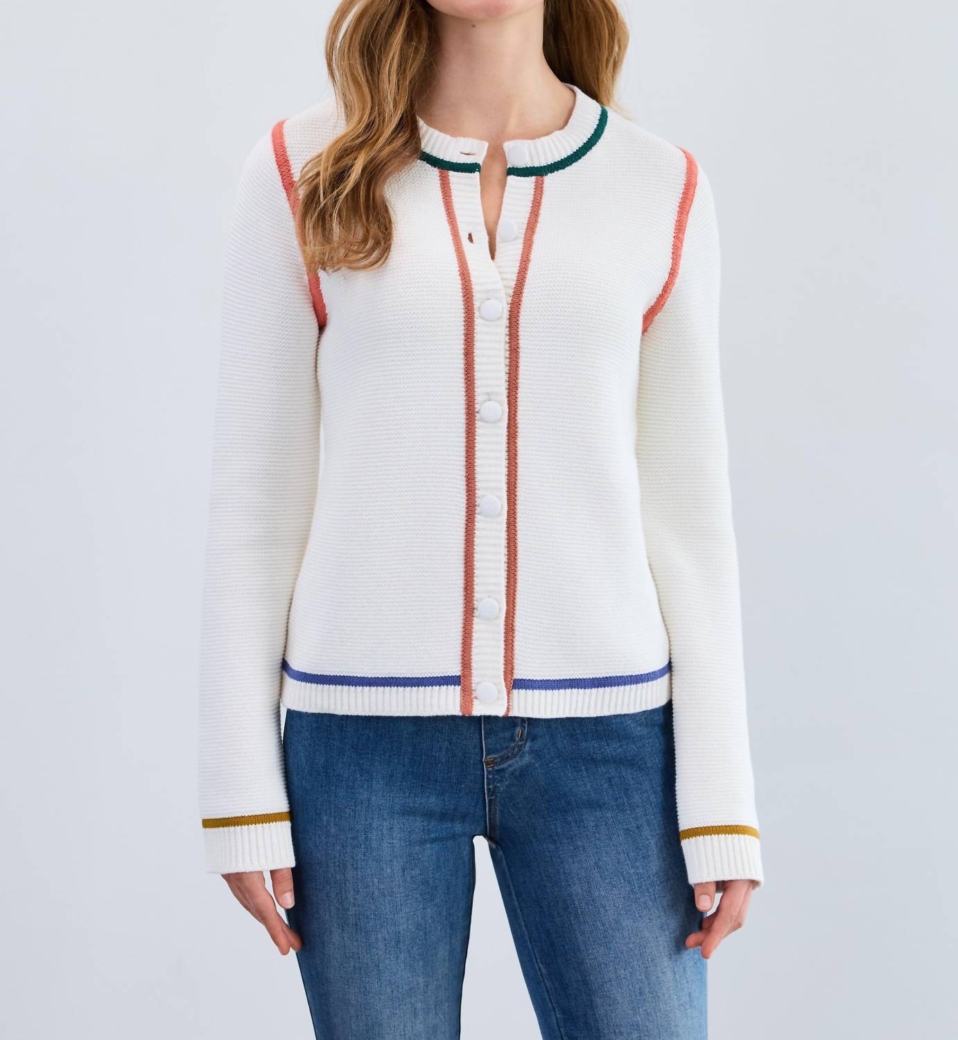 Fdj - Tipping Cotton Cardigan
