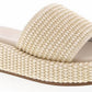 Shoe La La - Women's Raffia Slip-on Sandals