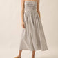 Promesa - Striped Smocked Midi Dress